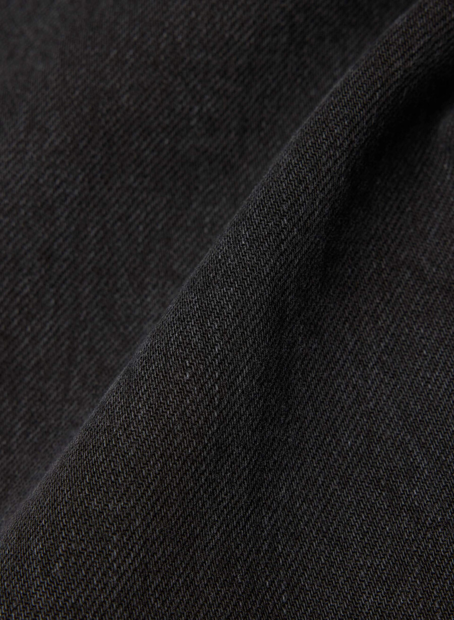 denim forum the farrah lo-rise wide jean eyeliner nero