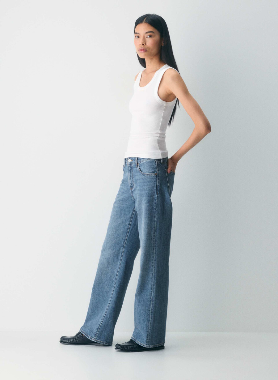 denim forum the farrah lo-rise wide jean 5 yrs kiss n tell bl