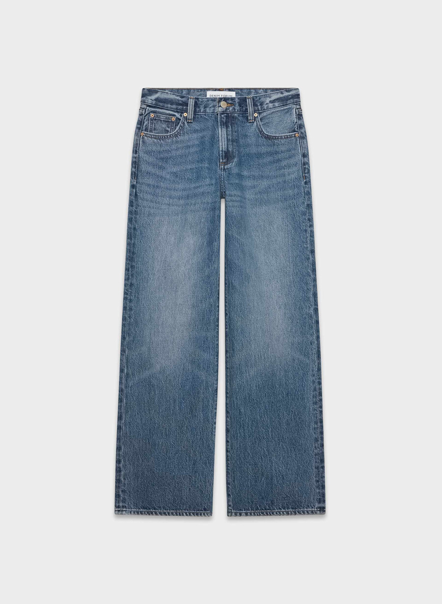 denim forum the farrah lo-rise wide jean 5 yrs kiss n tell bl