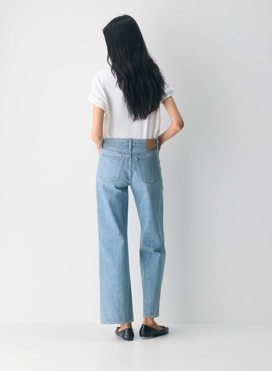 denim forum the farrah lo-rise wide jean 7 yrs bleu taboo