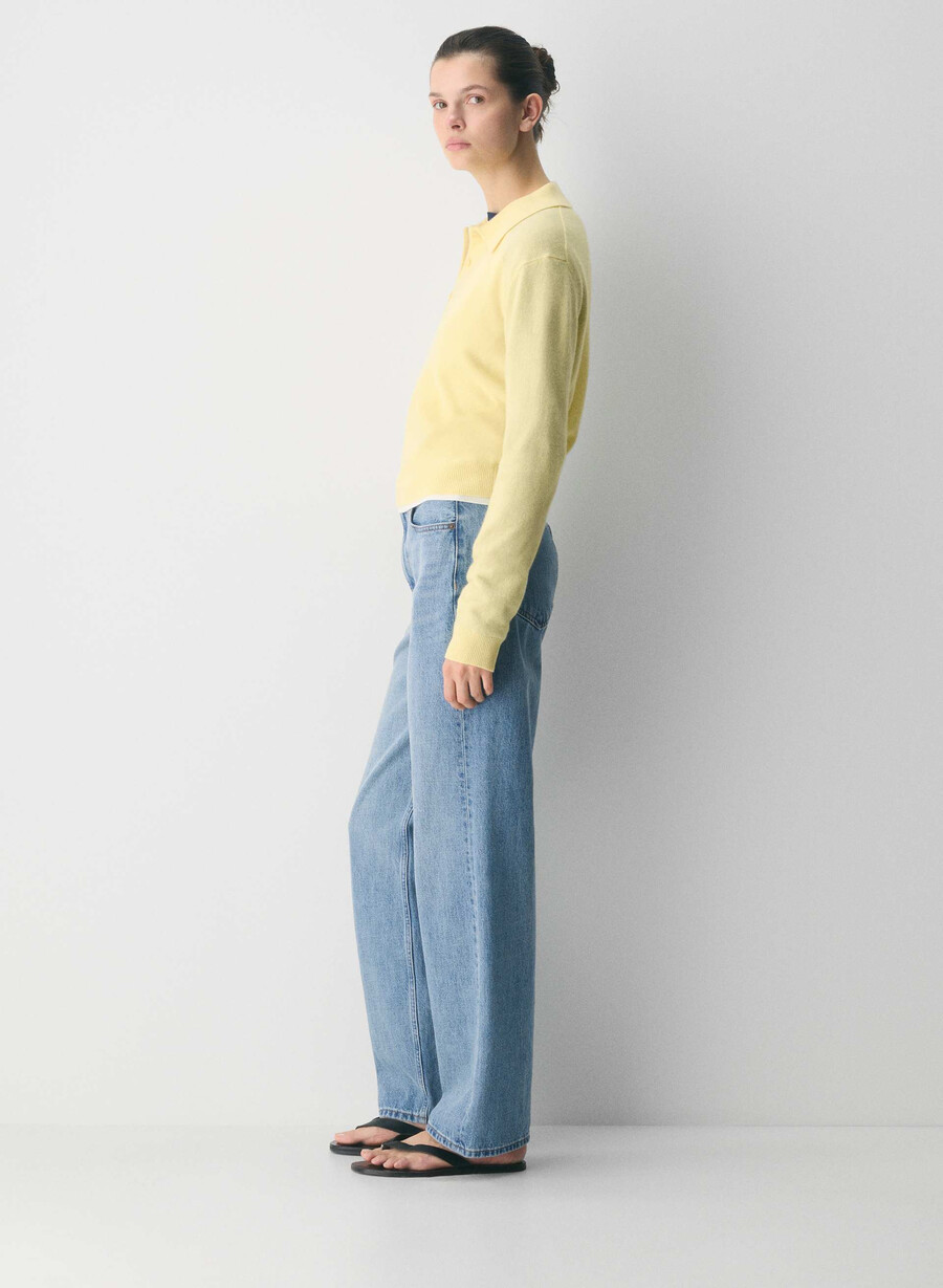 polo a maniche lunghe bare cashmere provenance lemonade