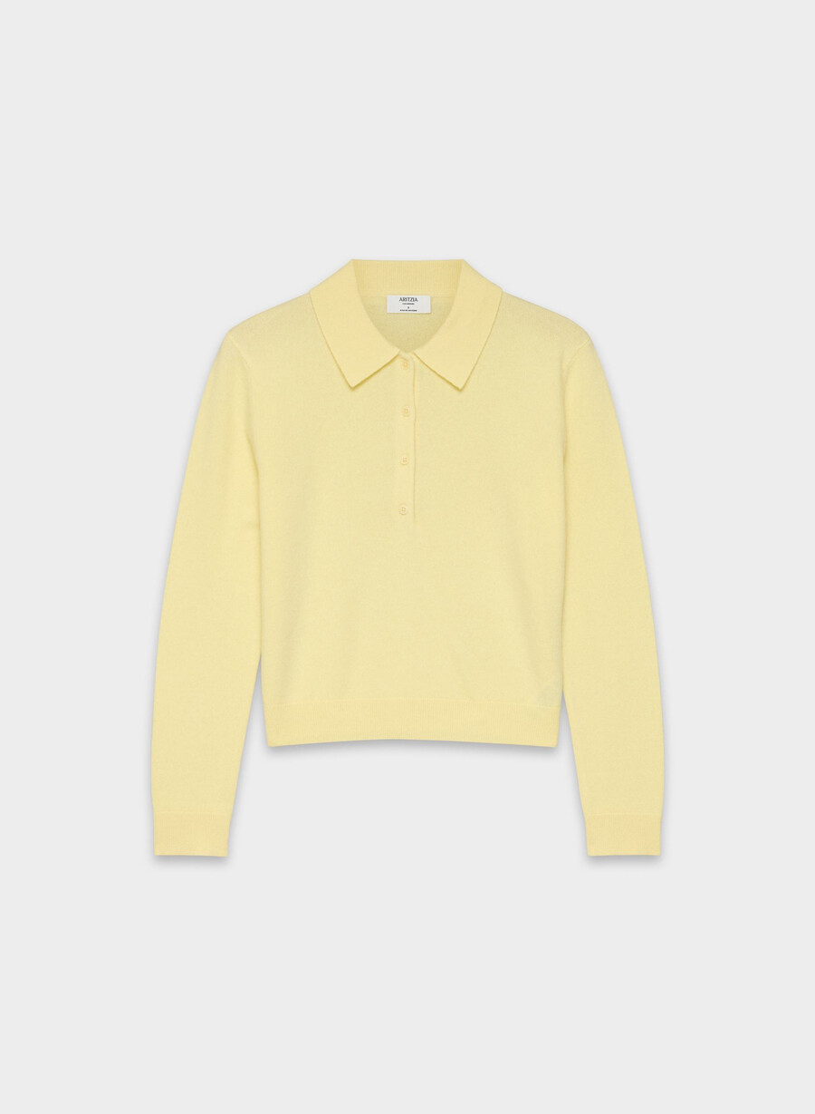 polo a maniche lunghe bare cashmere provenance lemonade