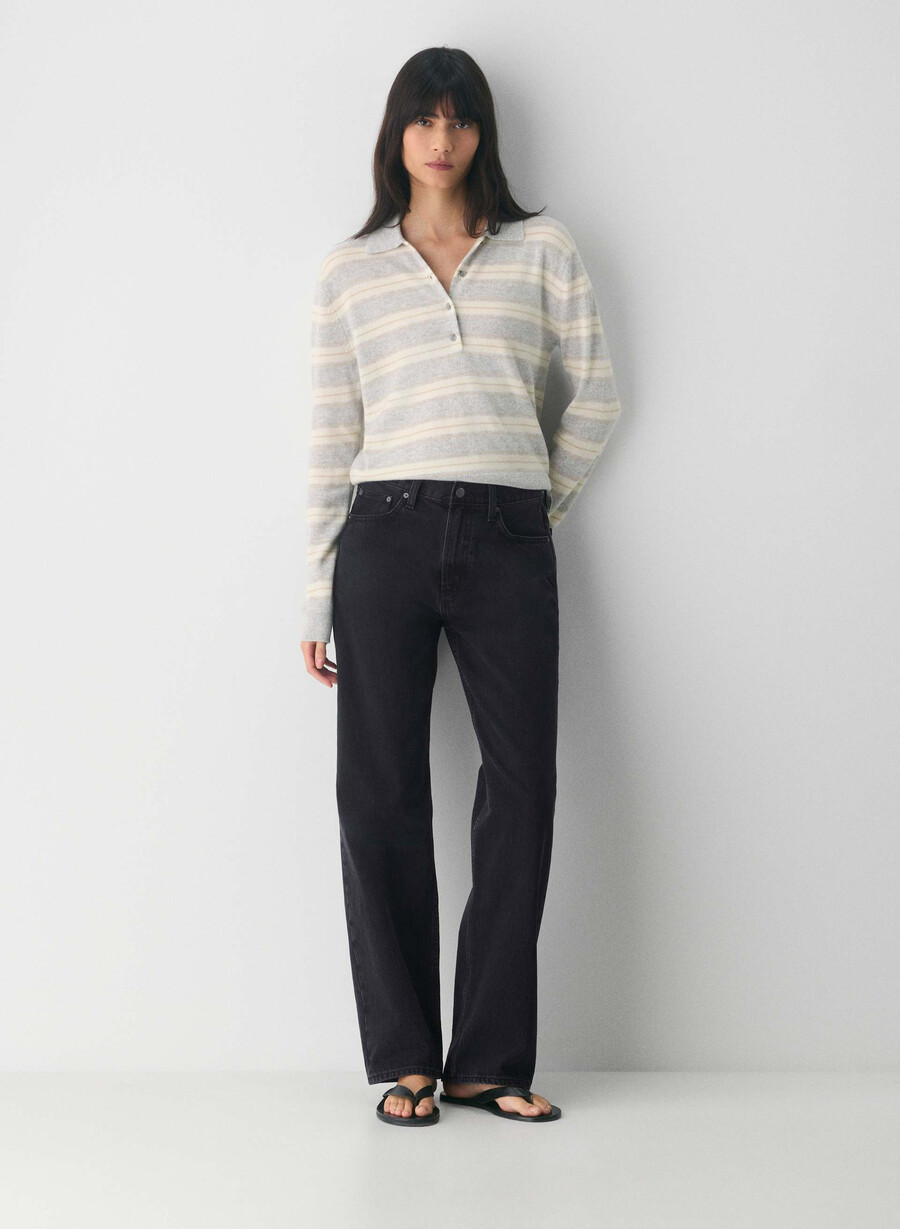 polo a maniche lunghe bare cashmere provenance h chrome light birc
