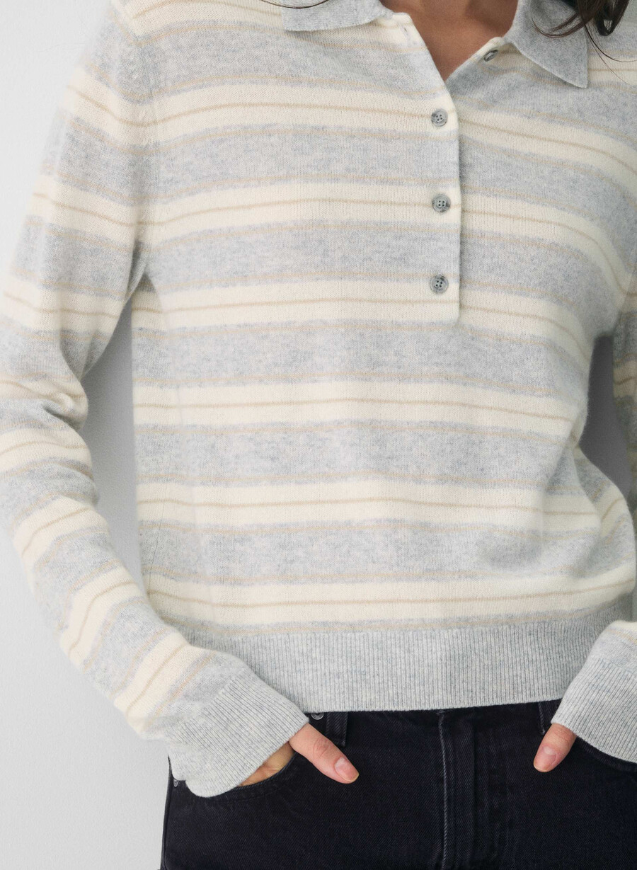 polo a maniche lunghe bare cashmere provenance h chrome light birc