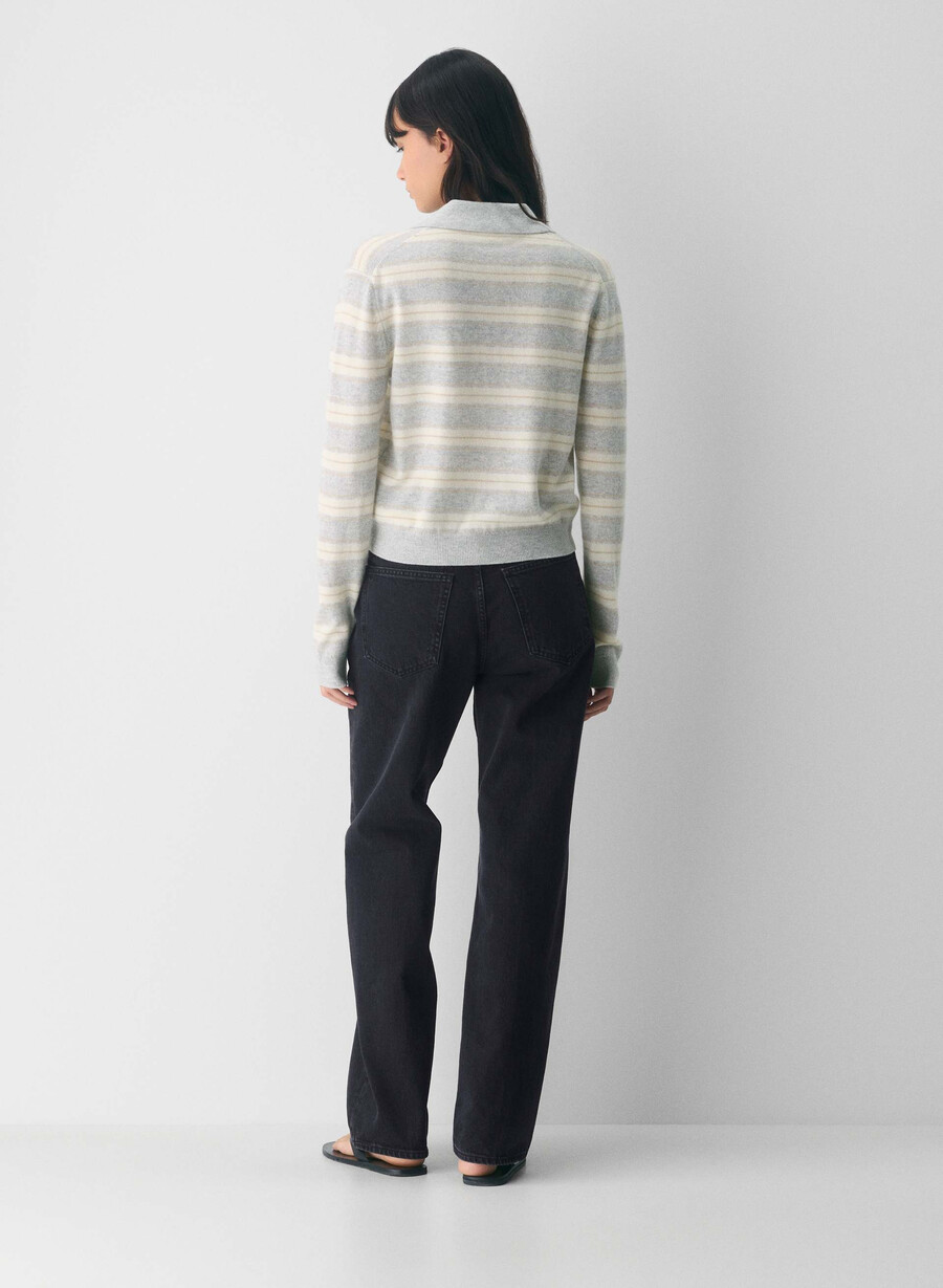 polo a maniche lunghe bare cashmere provenance h chrome light birc