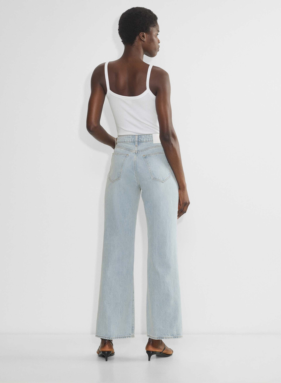denim forum the farrah curve-fit hi-rise wide jean 15 yrs brl thr bleu