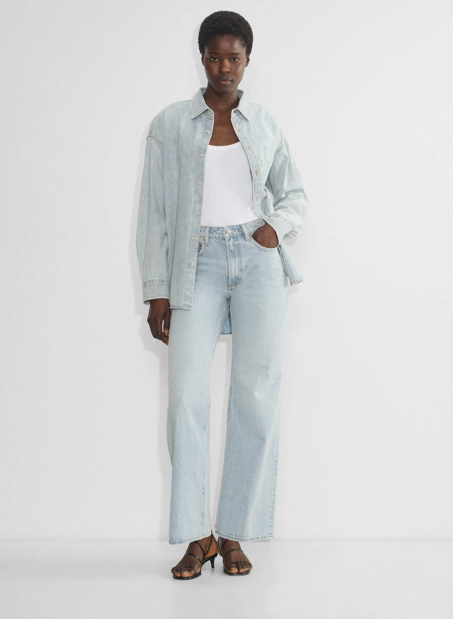 denim forum the farrah curve-fit hi-rise wide jean 15 yrs brl thr bleu