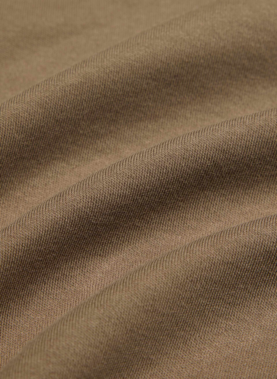 interlock cotton script top folio brown