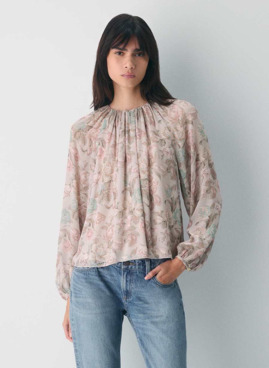blusa monet rosa cipria multi