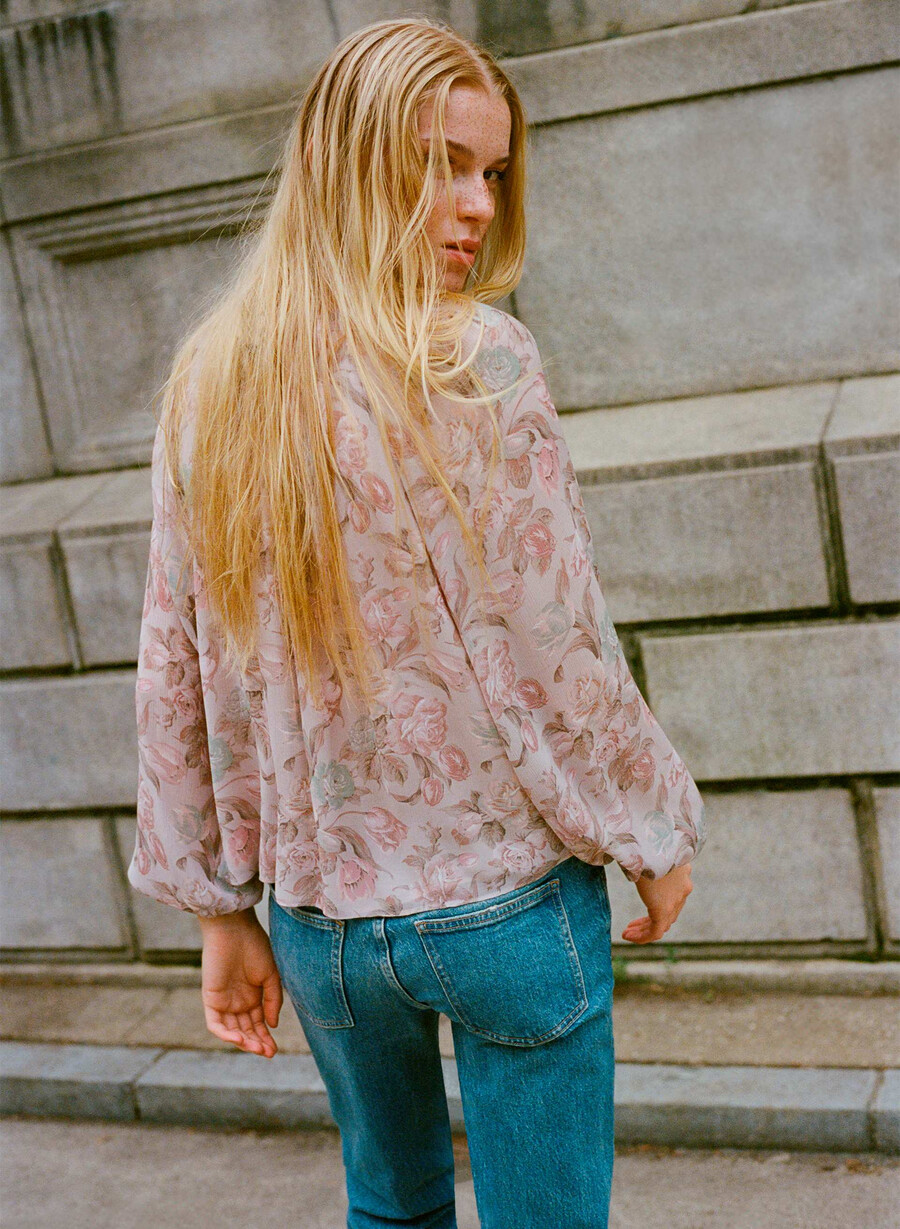 blusa monet rosa cipria multi