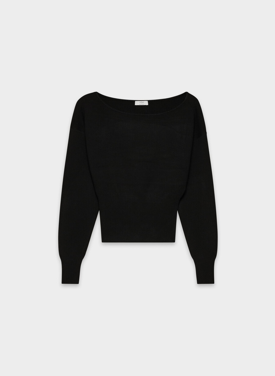 maglione crescendo - wonder yarn nero