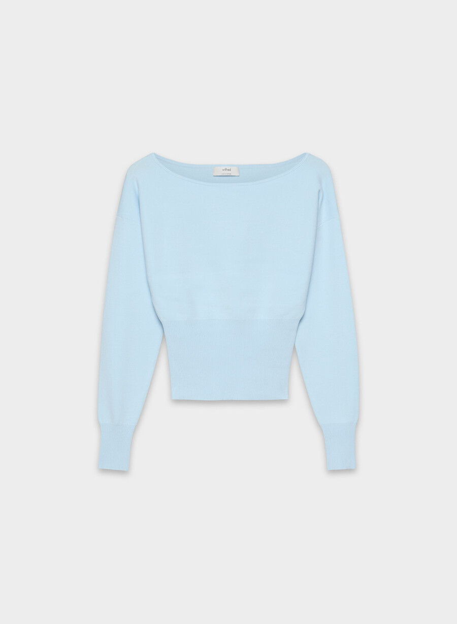 maglione crescendo - wonder yarn villa blue