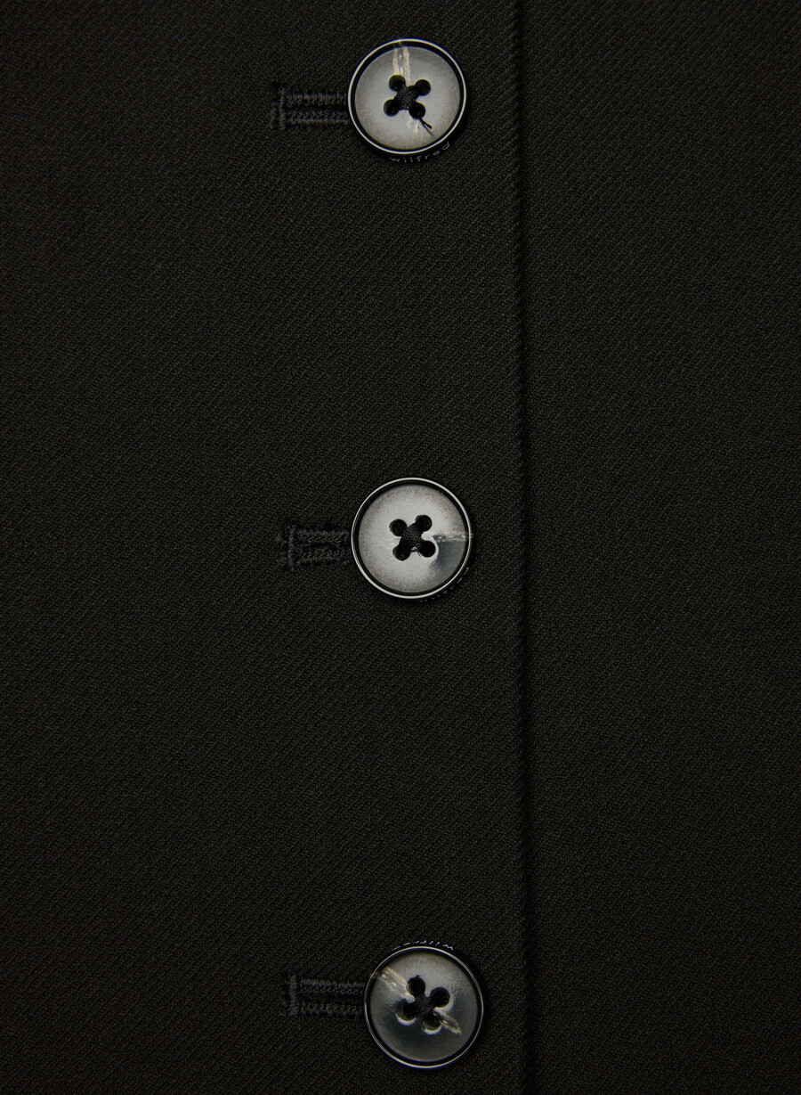 gilet duet - twill nero