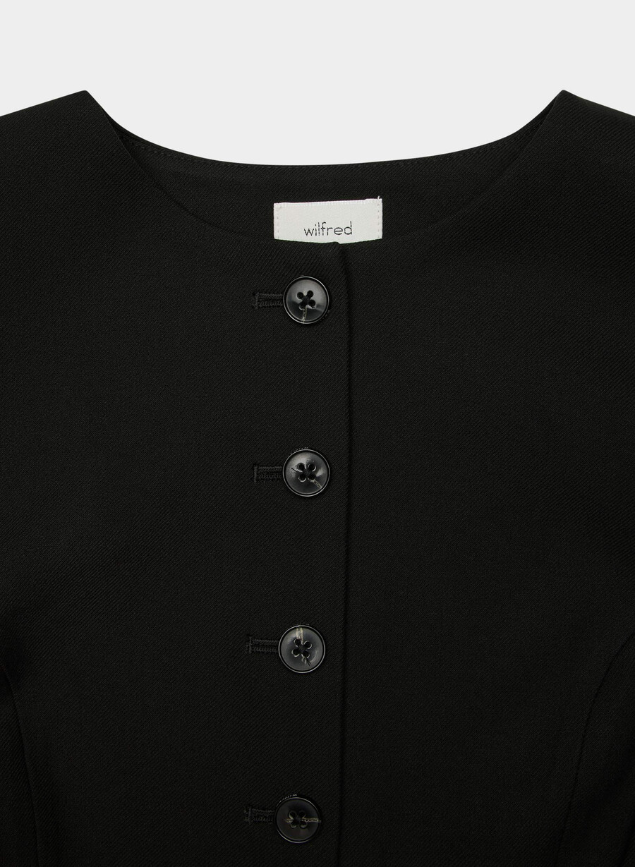 gilet duet - twill nero