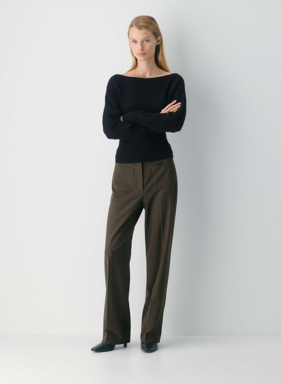 pantaloni da sarto - twill merle chk cl tph chr