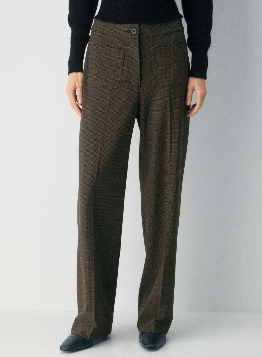 pantaloni da sarto - twill merle chk cl tph chr