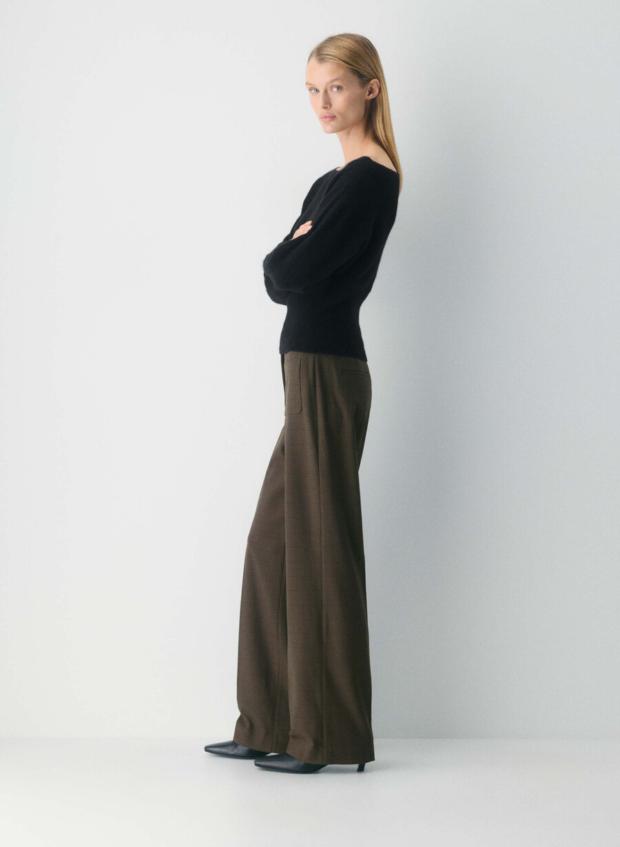 pantaloni da sarto - twill merle chk cl tph chr