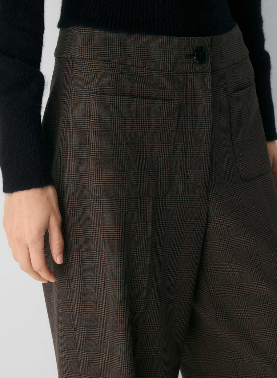 pantaloni da sarto - twill merle chk cl tph chr