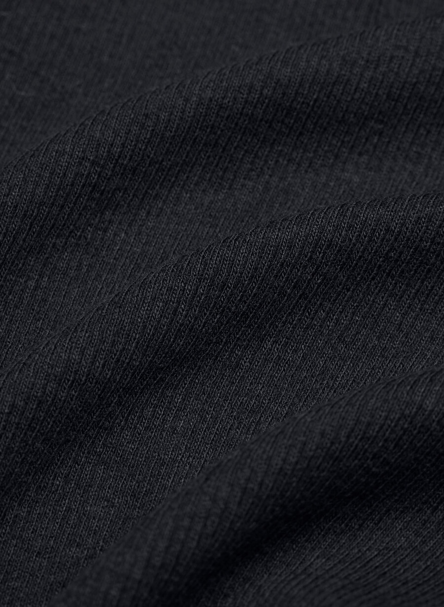 homestretch rib syncopation button-up nero