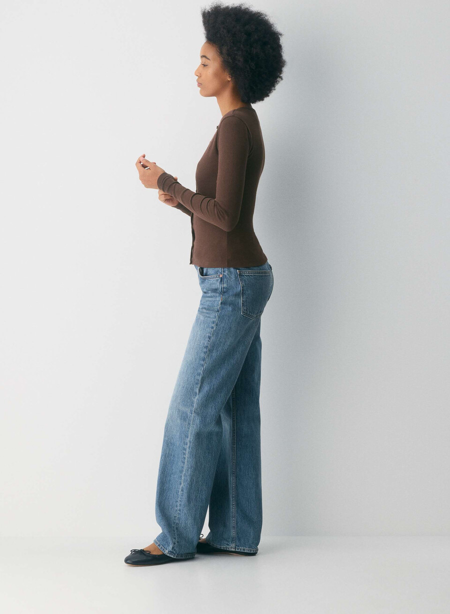 camicia abbottonata homestretch rib syncopation colore marrone mocha intenso