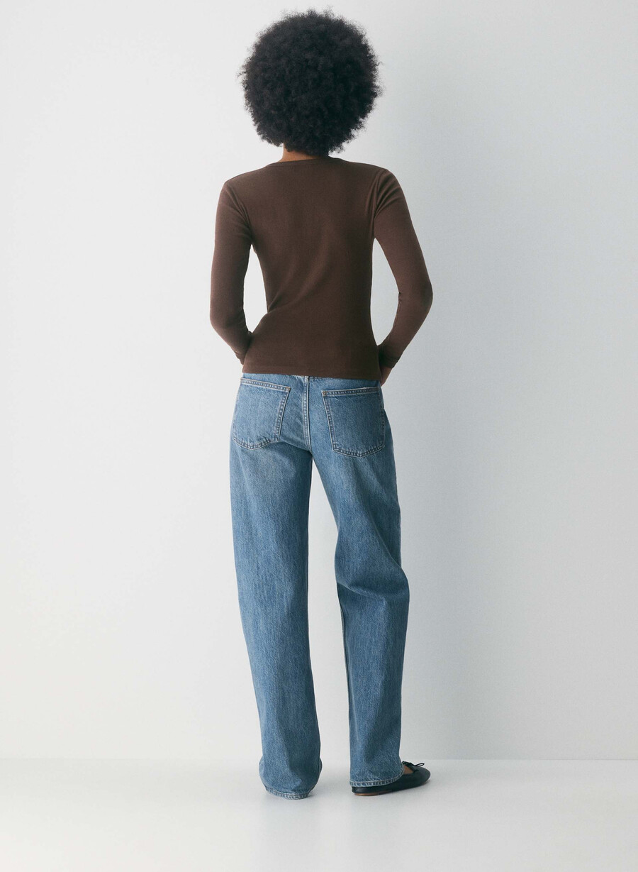 camicia abbottonata homestretch rib syncopation colore marrone mocha intenso