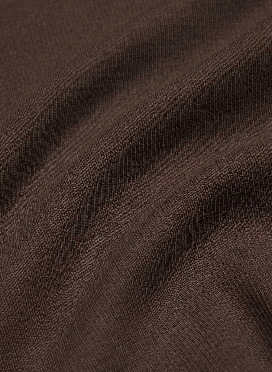 camicia abbottonata homestretch rib syncopation colore marrone mocha intenso