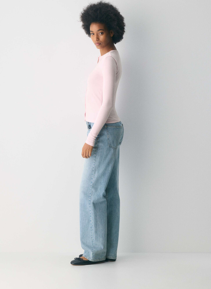 camicia abbottonata homestretch rib syncopation villa pink