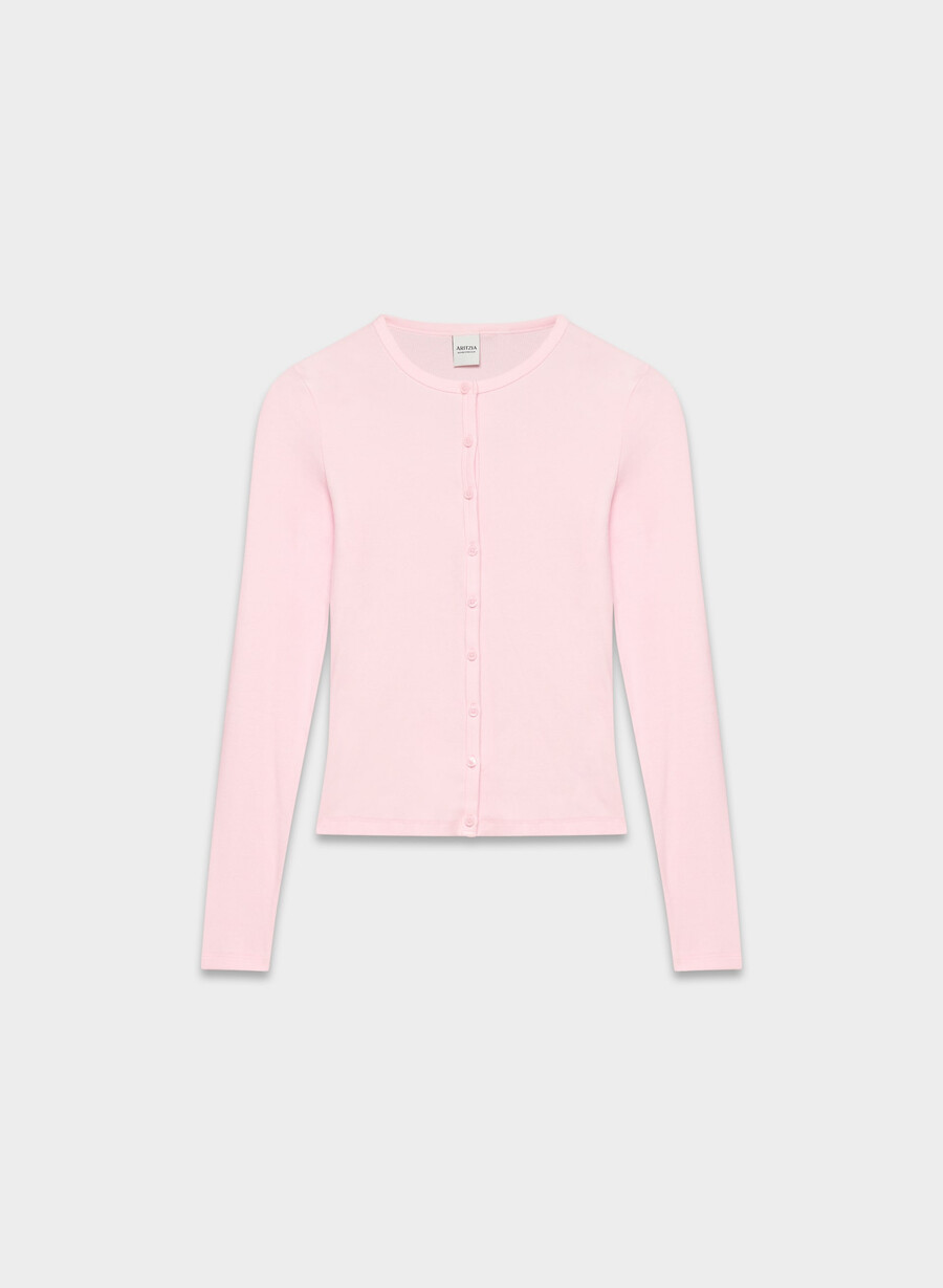 camicia abbottonata homestretch rib syncopation villa pink