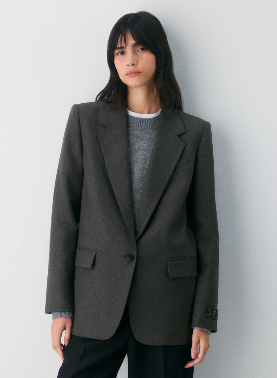 blazer generazione heather charcoal