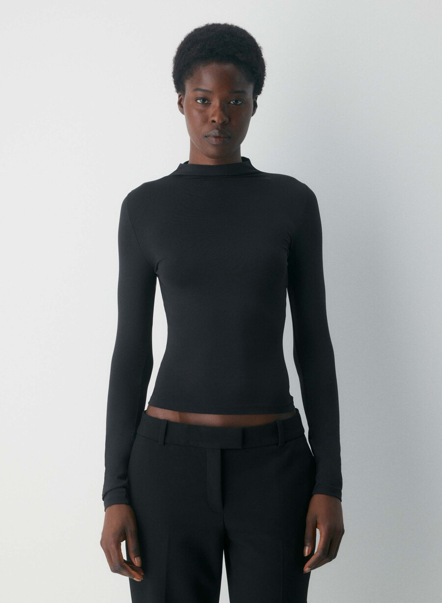 original contour lyric mockneck nero