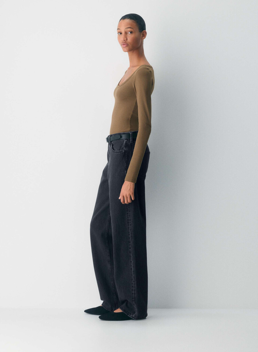 original contour archer longsleeve cello brown