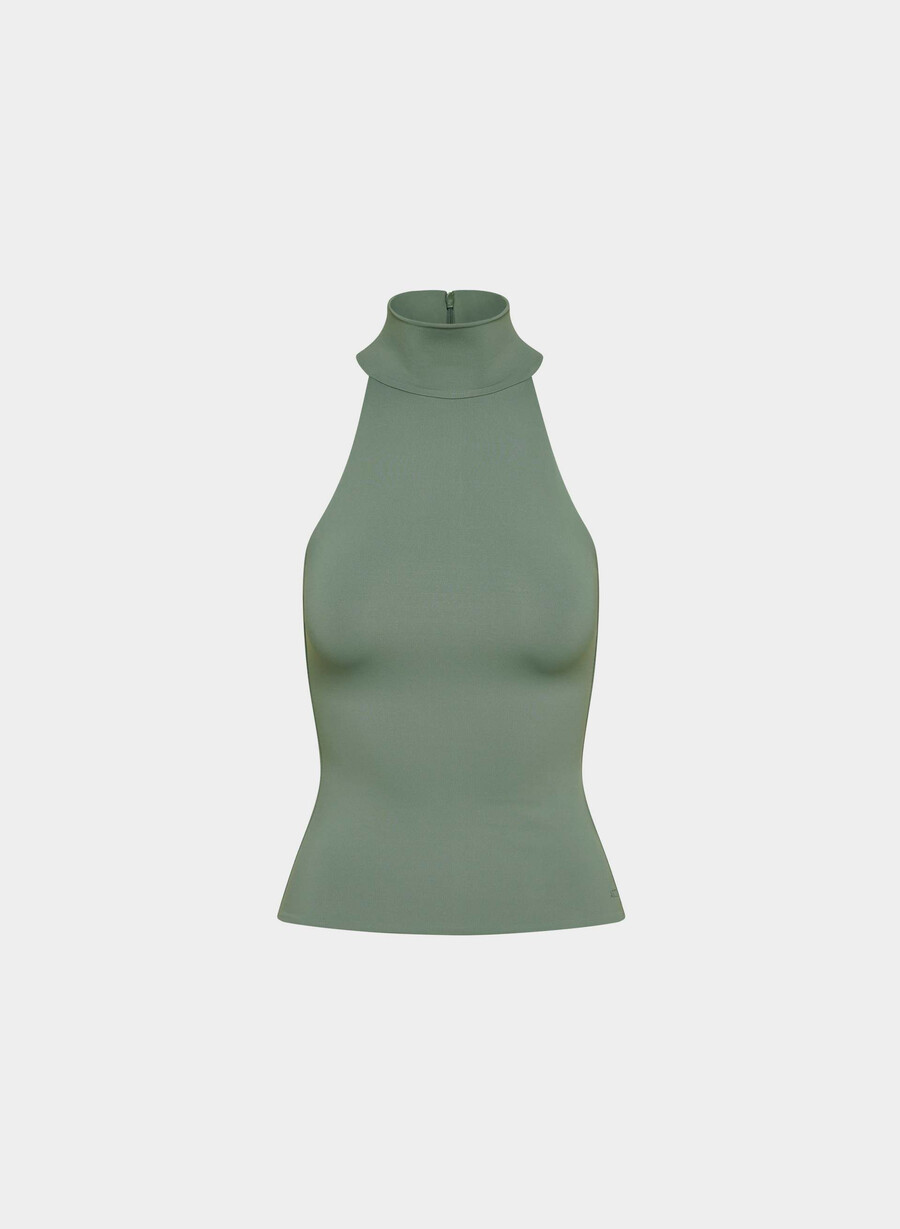 top originale contour lychee halter cello brown