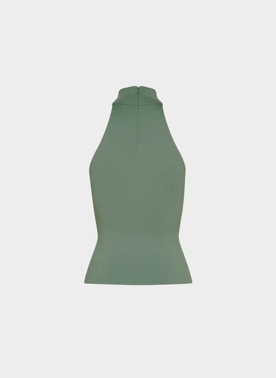 top originale contour lychee halter cello brown