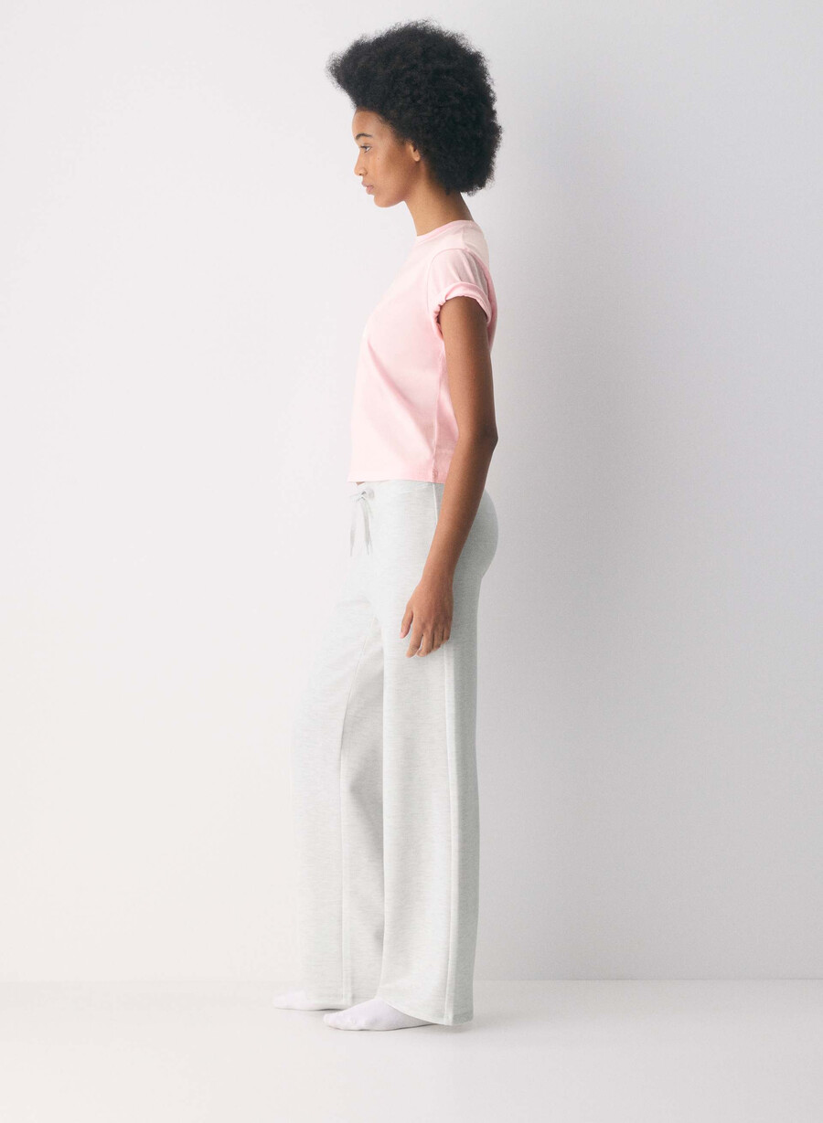 pantaloni wafflex marks heather cloud white