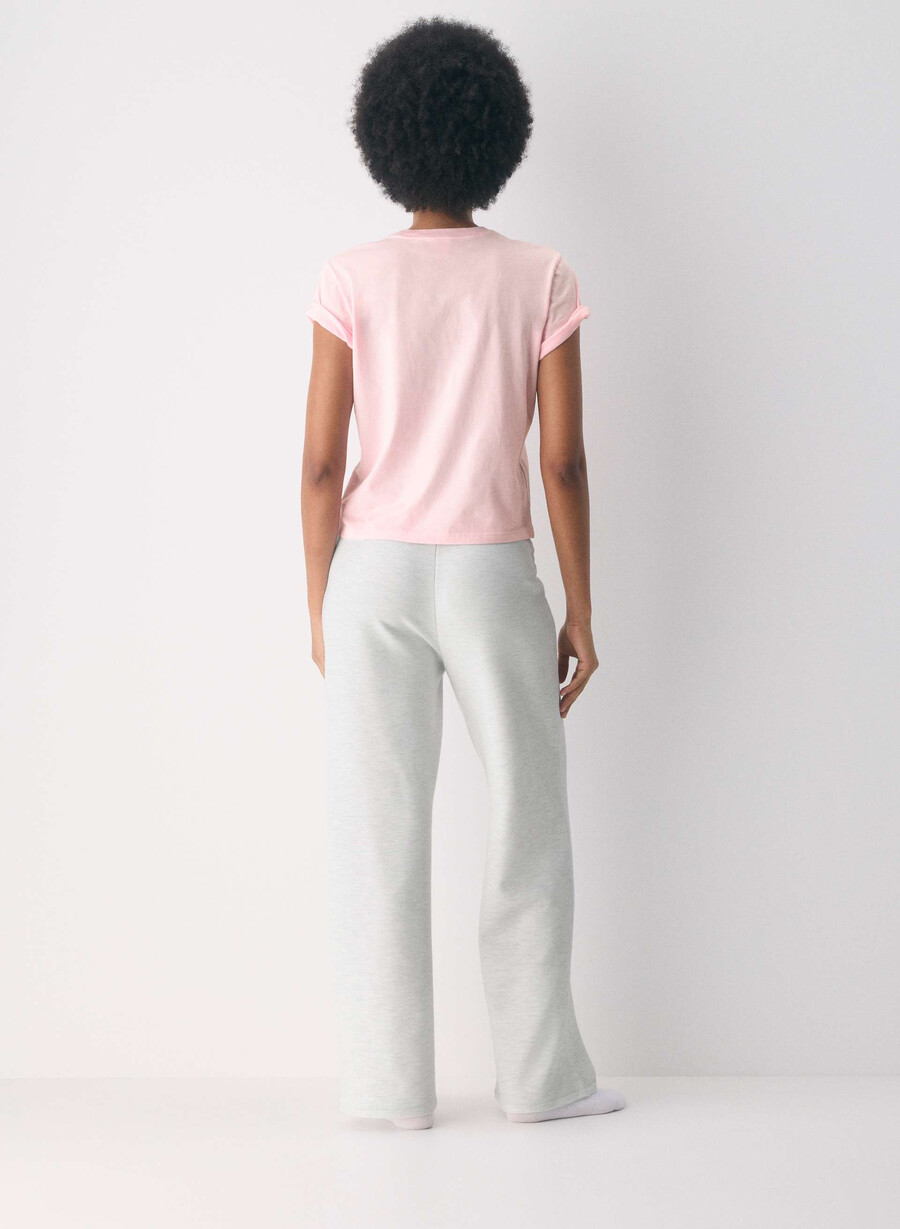 pantaloni wafflex marks heather cloud white