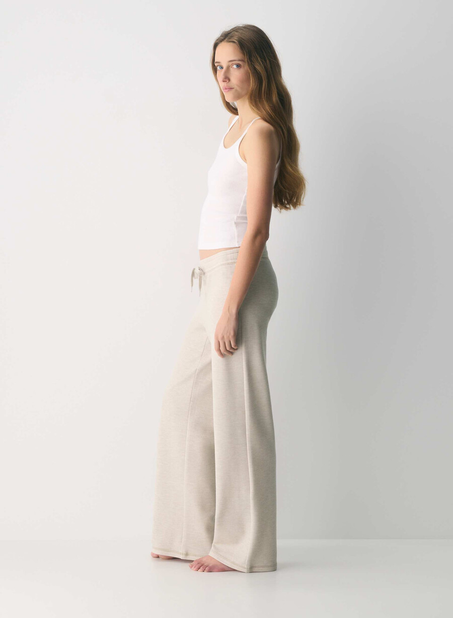 pantaloni wafflex marks heather ecru