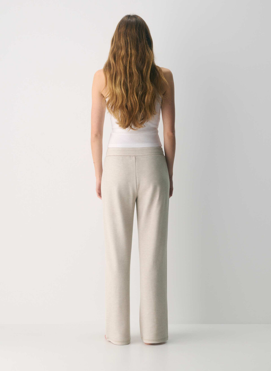 pantaloni wafflex marks heather ecru