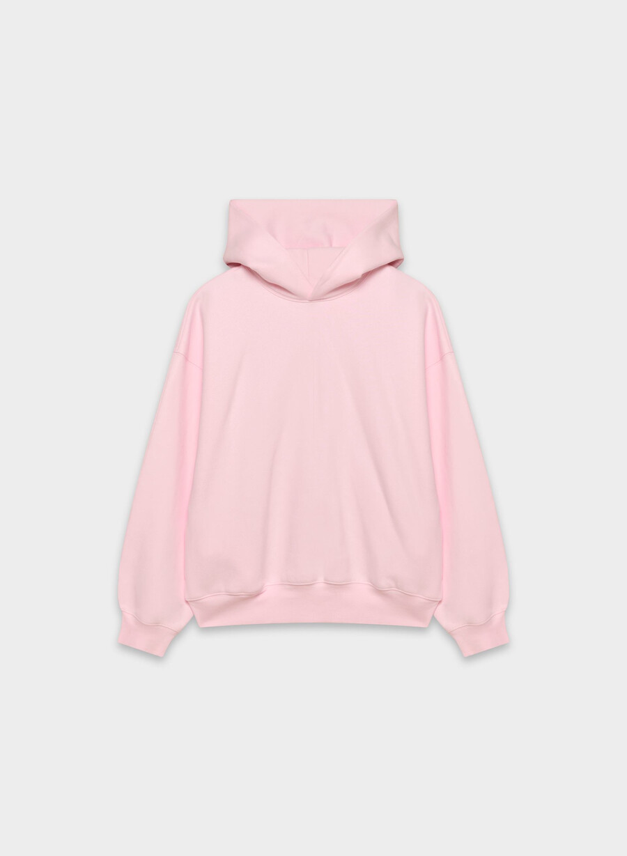 felpa con cappuccio mega cozy sweatfleece villa pink