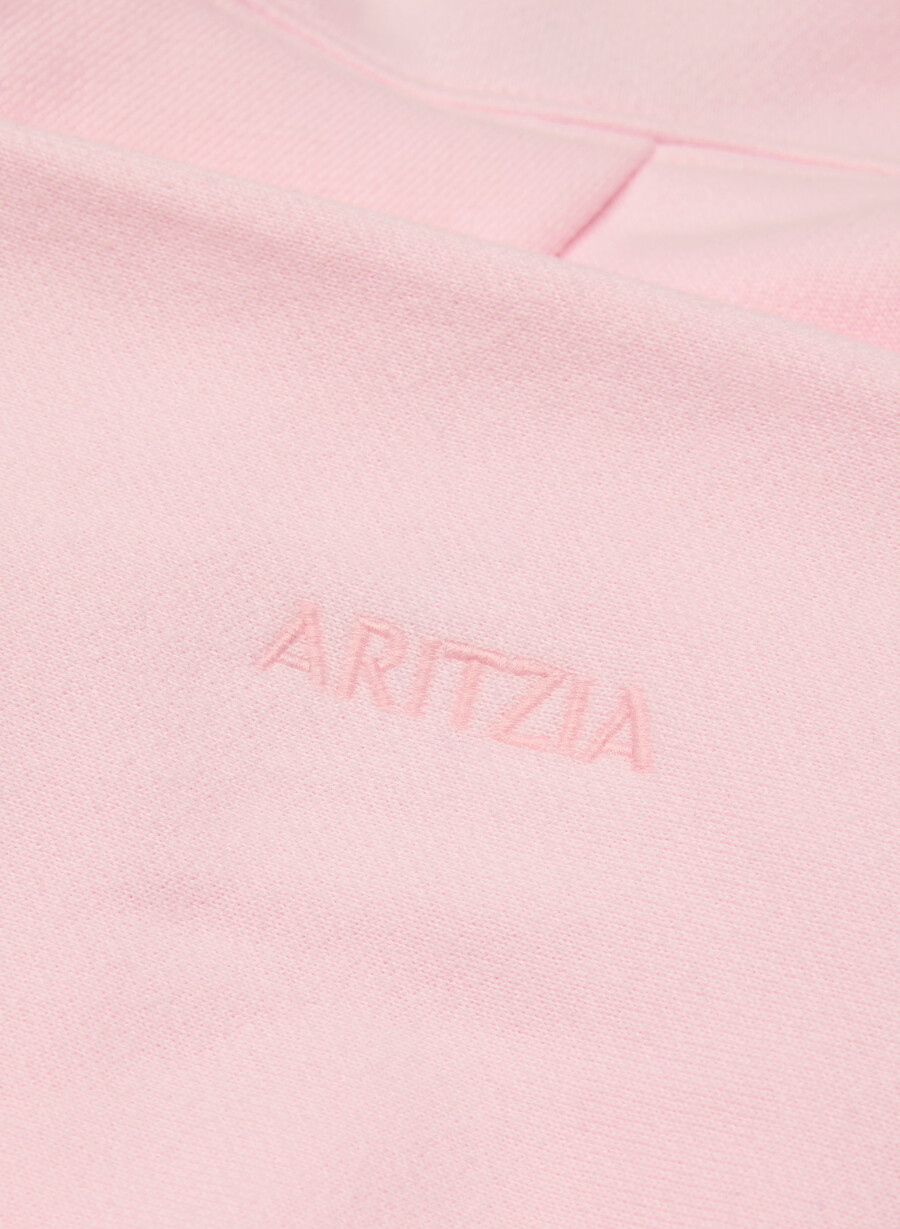 felpa con cappuccio mega cozy sweatfleece villa pink