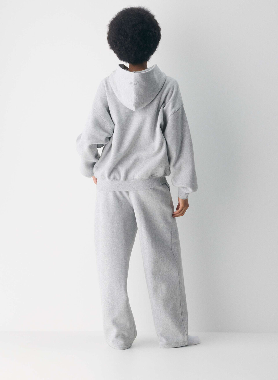felpa con cappuccio cozy sweatfleece mega heather chrome