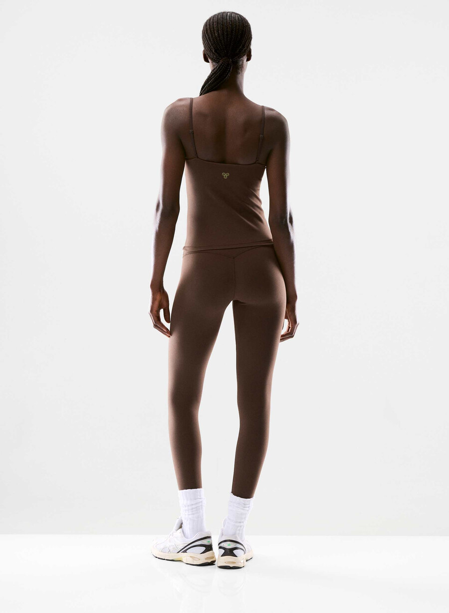 canotta sportiva butter agility rich mocha brown