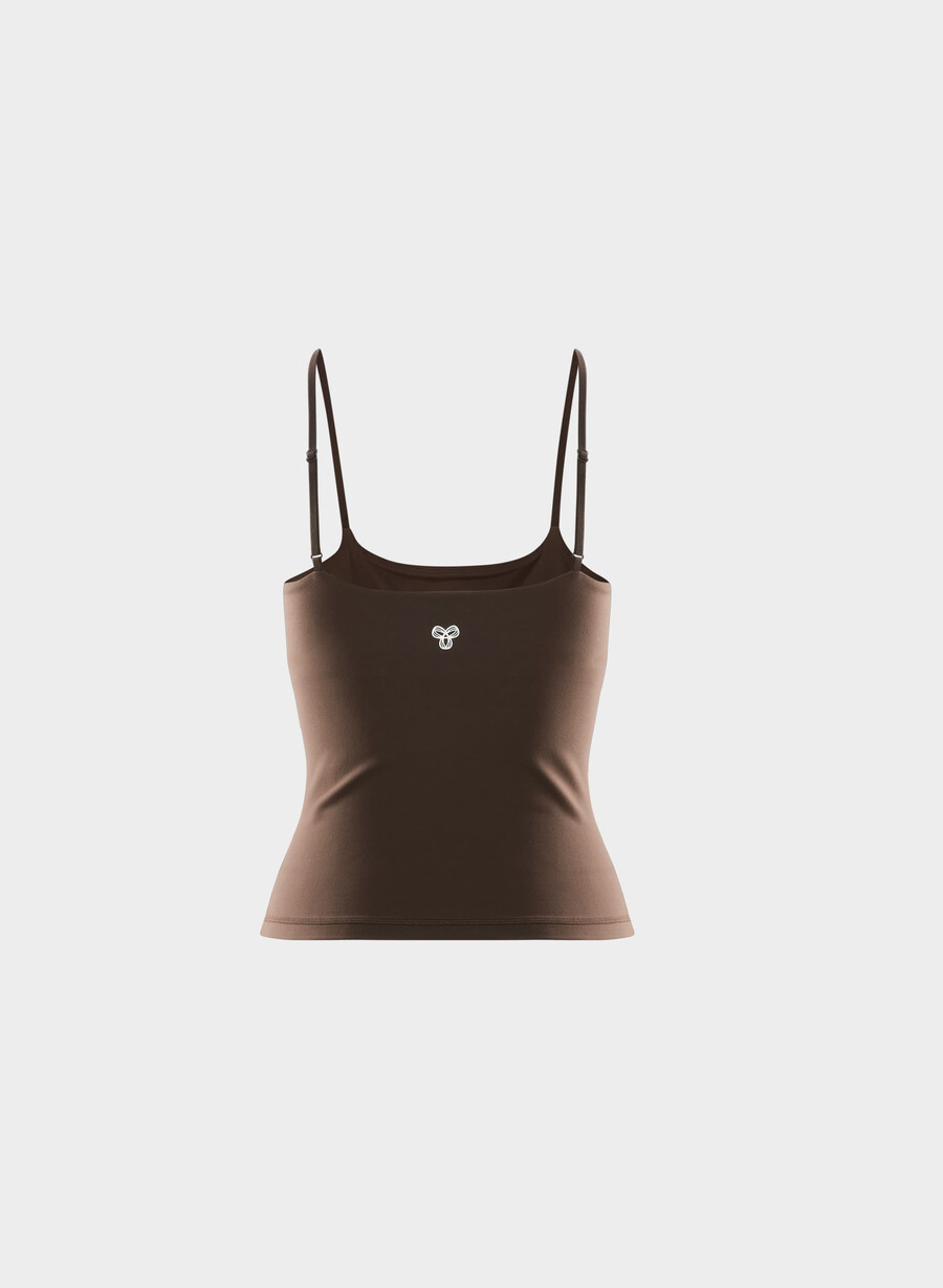 canotta sportiva butter agility rich mocha brown
