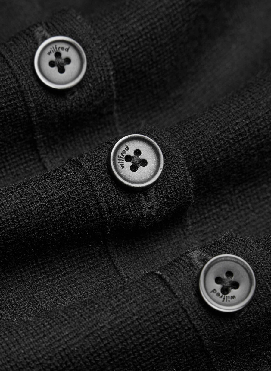cardigan senza maniche golightly - wonder yarn nero