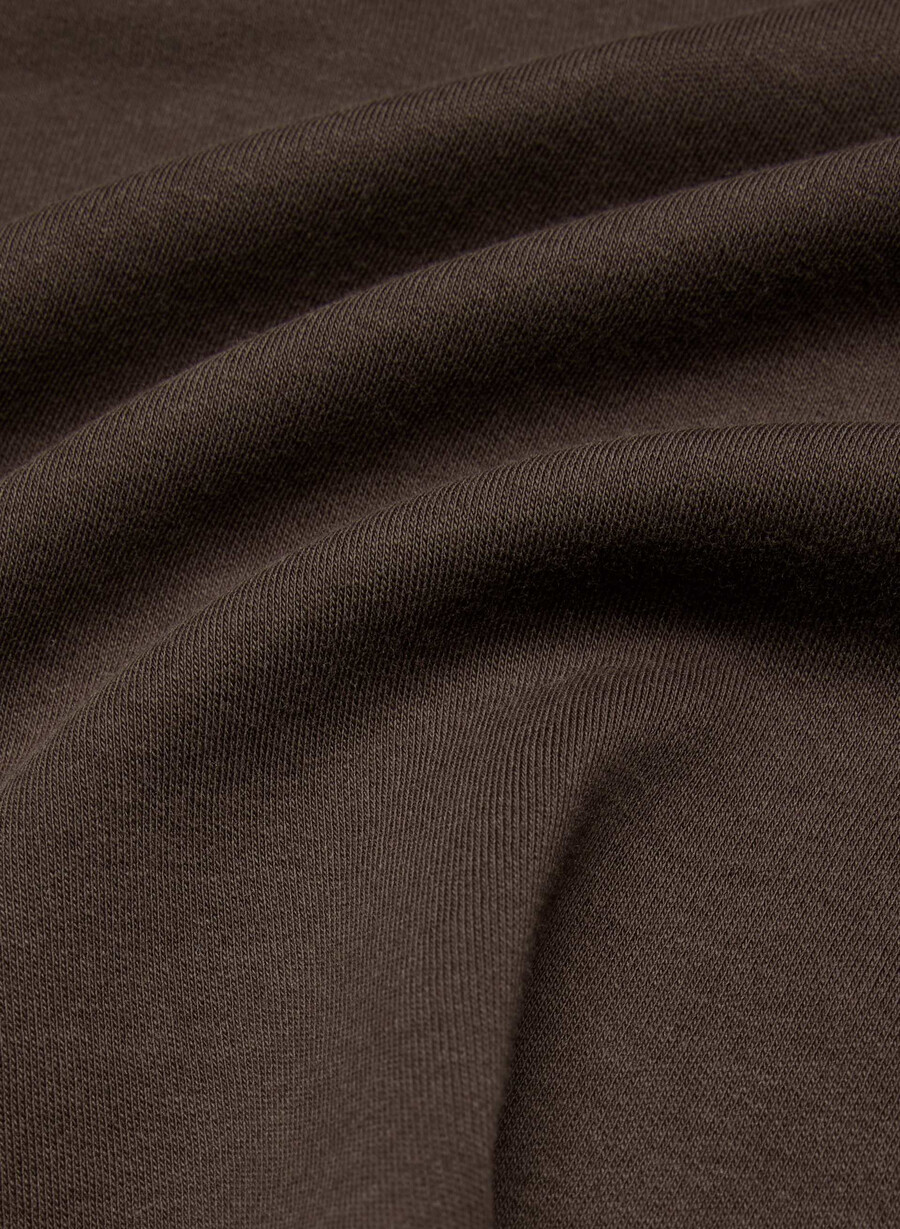 t-shirt barclay in cotone interlock color marrone moka intenso