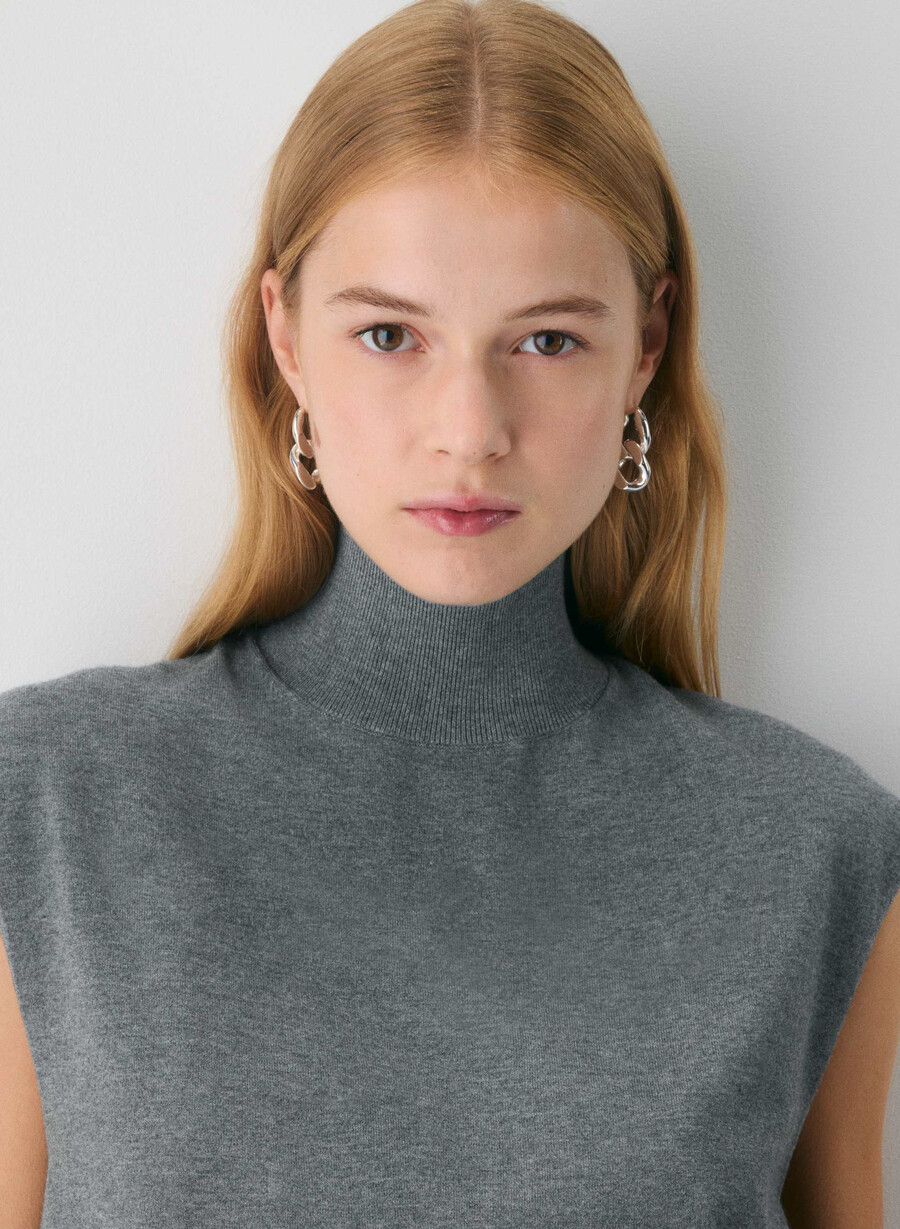 montrose maglione gilet heather grigio scuro