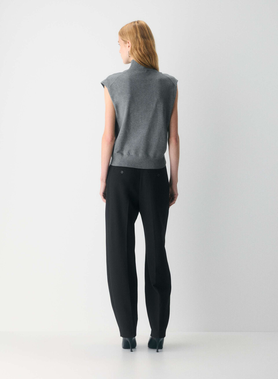 montrose maglione gilet heather grigio scuro