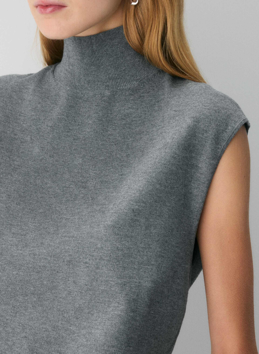 montrose maglione gilet heather grigio scuro