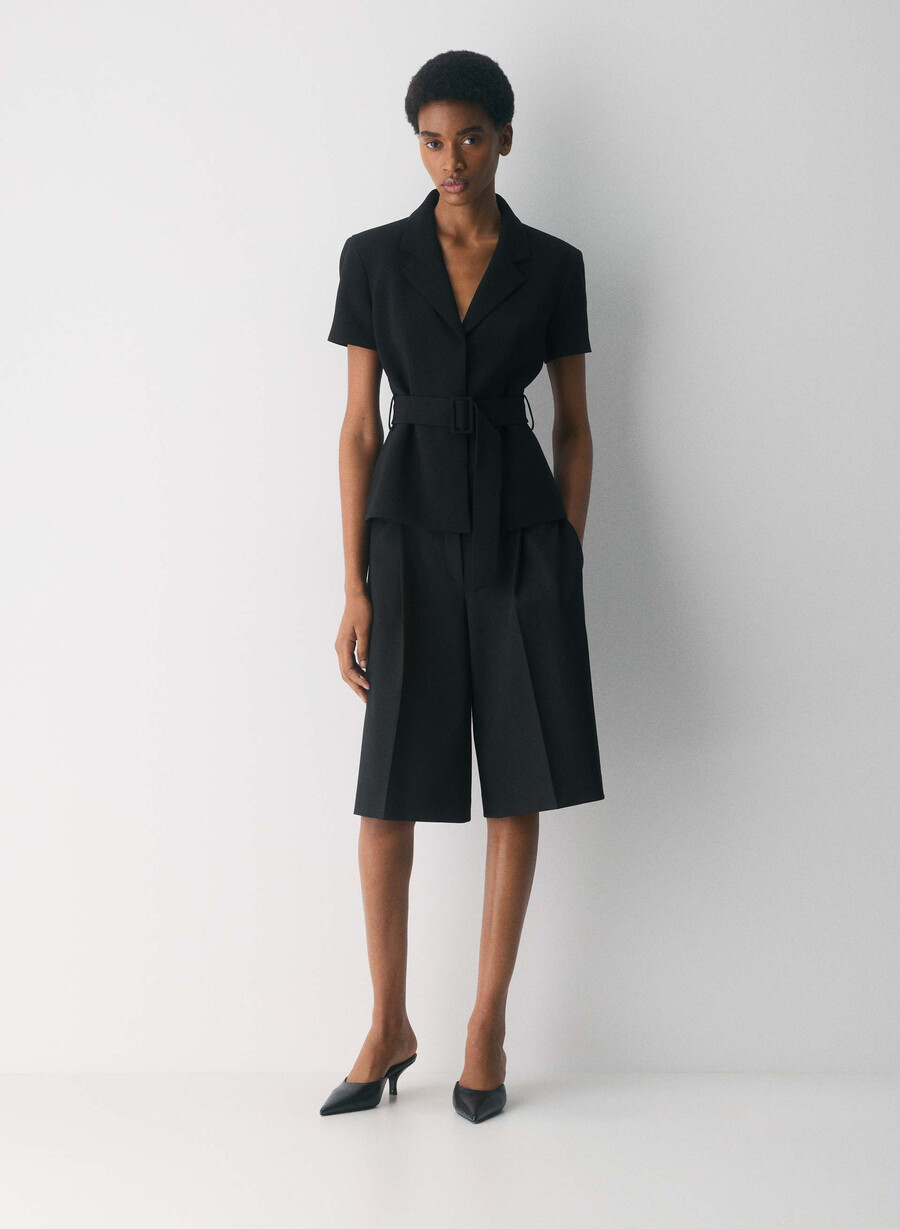 giacca brynn - sway crepe nero