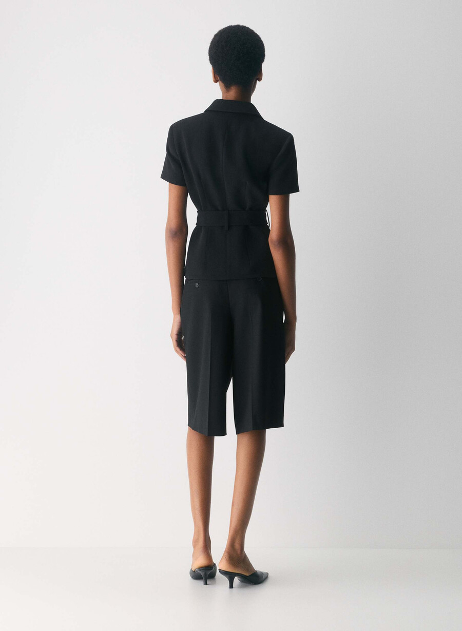 giacca brynn - sway crepe nero