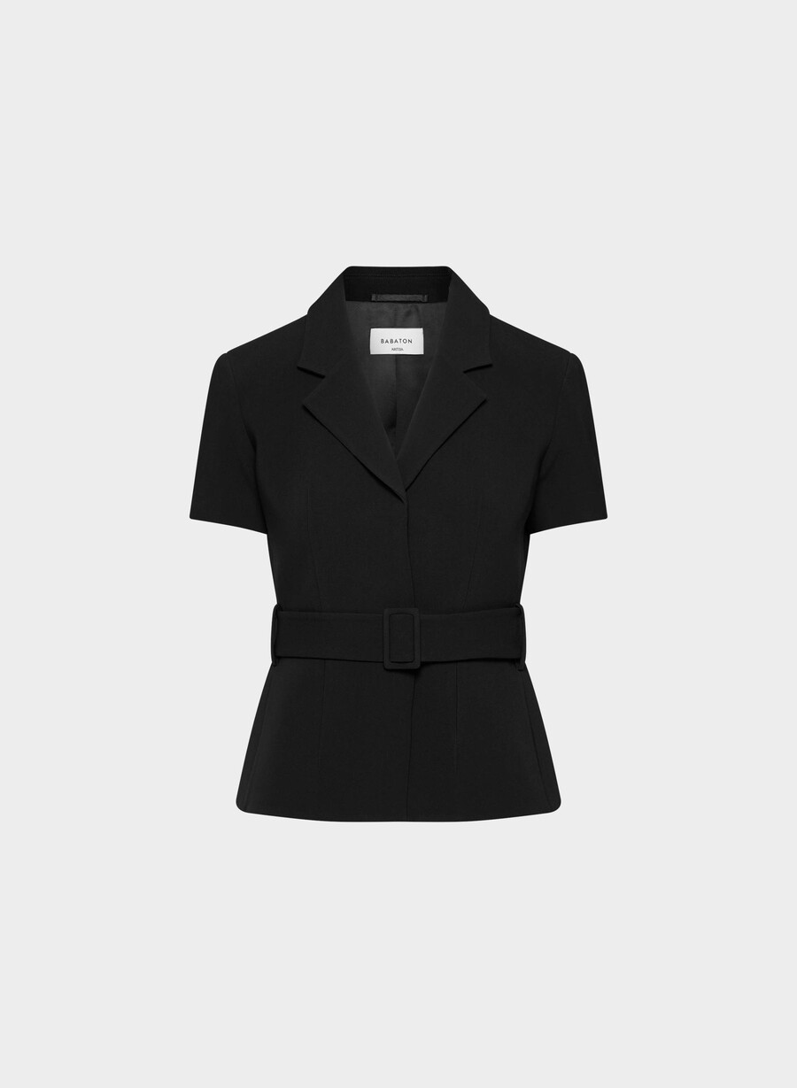 giacca brynn - sway crepe nero